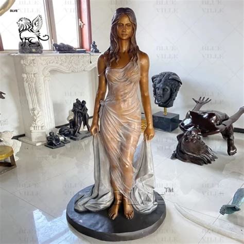 Outdoor Home Decor Metal Naked Sexy Woman Bronze Statues Garden Life Size Statue Sculpture