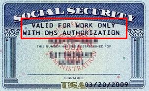 Valid for work only with DHS authorization? What does that mean? • Verifyi9