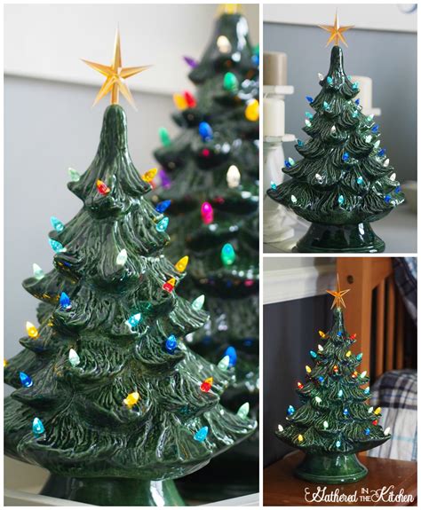 Paint Your Own Ceramic Christmas Tree With Light Kit Gathered In The