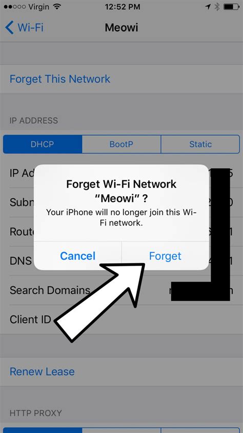 Forget Your Wi Fi Network And Reconnect UpPhone