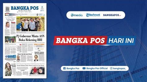 Pemprov Pindahkan Kas Daerah Dari Bank Sumsel Babel Ke Bri Pj Gubernur