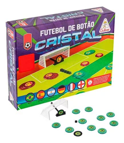 Jogo Futebol De Botão Cristal Gulliver 6 Seleções