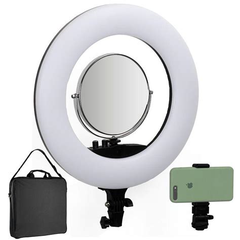 Ring Light Lumi Iluminador Led Trip Espelho E Suporte Lf R