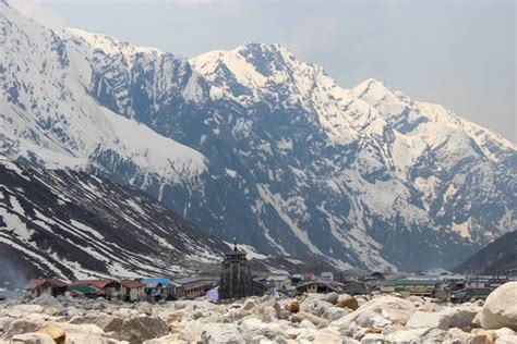 Templo De Kedarnath En El Escenario De La Tragedia De Kedarnath En