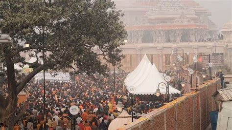 Ayodhya Ram Mandir Inauguration highlights: Heavy rush of devotees ...