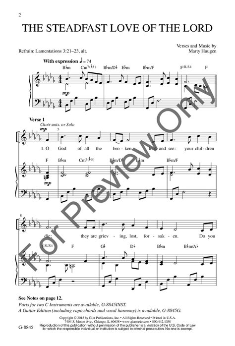 The Steadfast Love of the Lord (SATB ) by Ma | J.W. Pepper Sheet Music