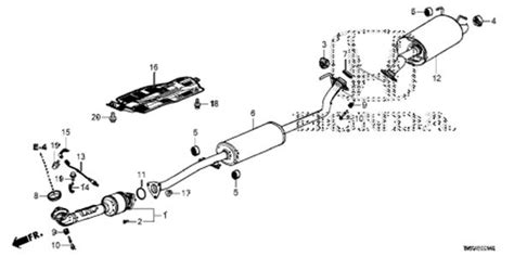 2010 Honda Crv Exhaust System Diagram