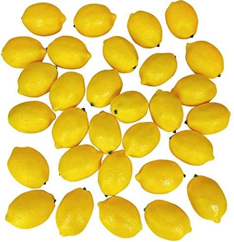 Paquete De Limones Amarillos Sint Ticos Frutas Artificiales