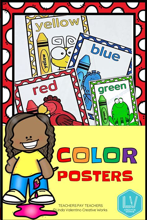 These Color Posters Are Perfect For The Preschool And Primary