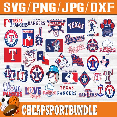 Bundle 37 Files Texas Rangers Baseball Team Svg Texas Range Inspire