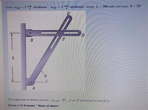 Solved Given WAE 4 Rad Clockwise WBD 5 Rad Clockwise Chegg