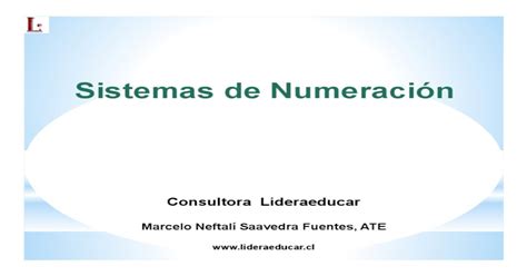 Sistemas De Numeracion Pdf Document