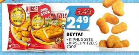 Beytat Kipnuggets Of Kipschnitzels G Aanbieding Bij Sahan