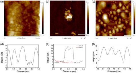 Atomic Force Microscope AFM Image Scale Bar 400 Nm Of A Cu2O B