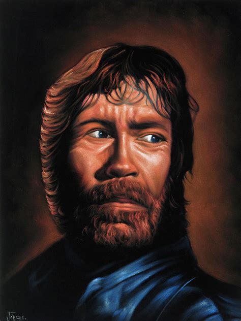 Chuck Norris portrait Painting by Jorge Torrones - Pixels