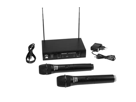 Syst Me De Microphone Vhf Sans Fil Mhz Omnitronic