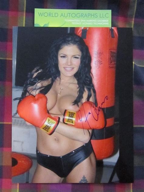 Gina Carano Actress Model Strikeforce Beauty Autograph Signed Photo ...