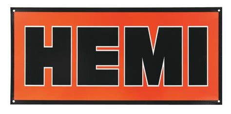 Sign Hemi Logo Steel 18x8 5716