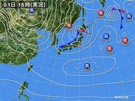 過去の実況天気図2023年02月01日 日本気象協会 Tenkijp