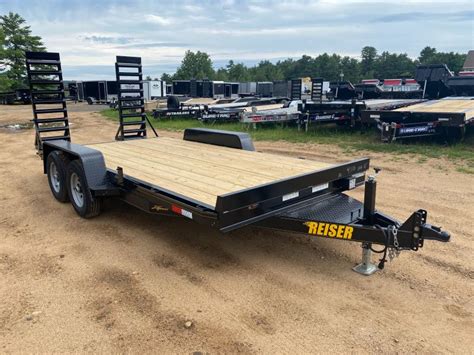 2025 Reiser 7x16 10K LowPro Equipment Trailer W Stand Up Ramps