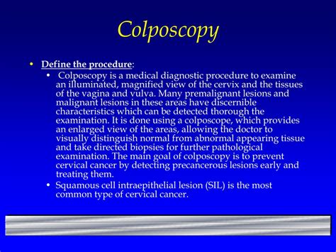 Ppt Colposcopy Powerpoint Presentation Free Download Id 1703513