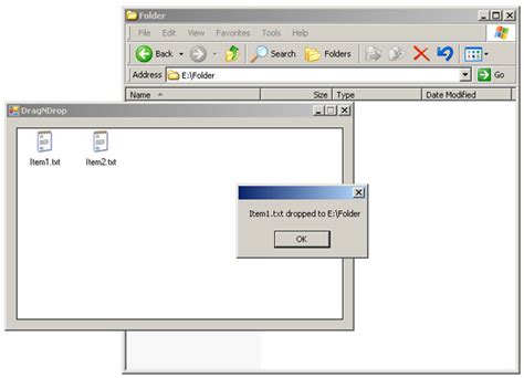 Drag And Drop To Windows Folder C Codeproject