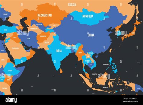 Political Map Of East Asia