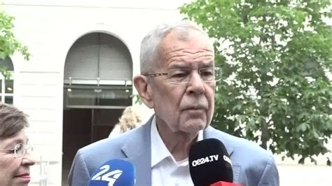 Eu Wahl Stimmabgabe Von Van Der Bellen Oe Tv