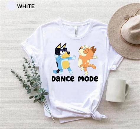 Bluey Dance Mode Shirt Bandit Heeler And Chilli Design Unisex S Xl Hot Trending Shirt