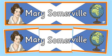 Scottish Significant Individuals Mary Somerville Display Banner Cfe