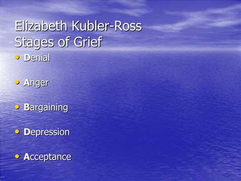 Elizabeth Kubler Ross Stages Of Grief