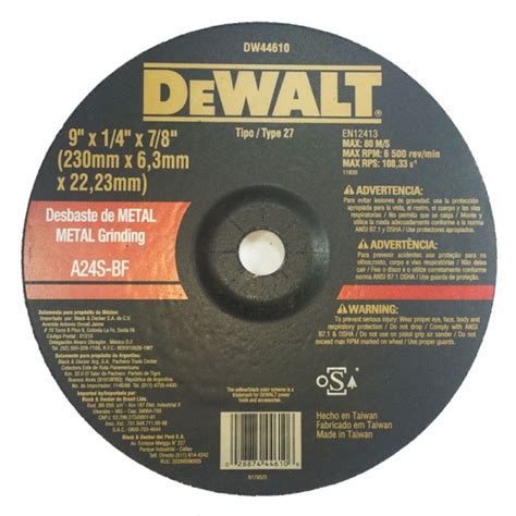 Discos Para Desbaste De Metal Dewalt Tu Ferreteria Marina E