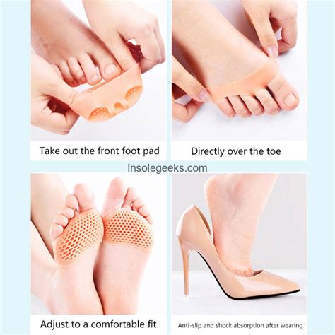 Silicone Forefoot Cushion Anti Pain Anti Slip Anti Abrasion Female