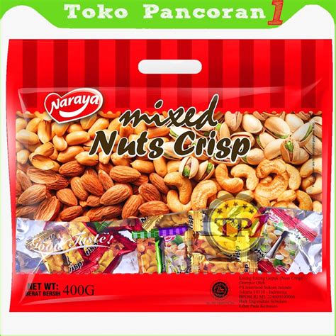 Jual New Event Naraya Mixed Nuts Crisp Permen Mix Nut Mede Almonds