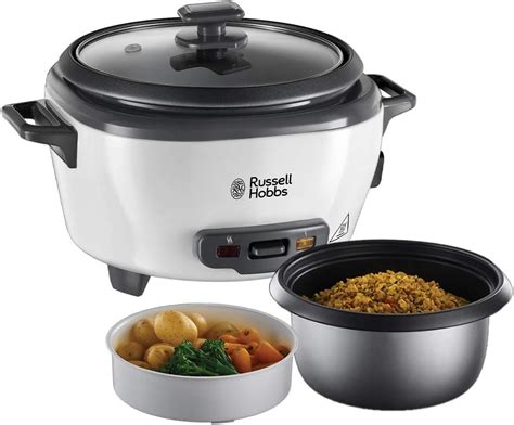 Russell Hobbs Cuiseur Riz G Panier Vapeur Maintien Au