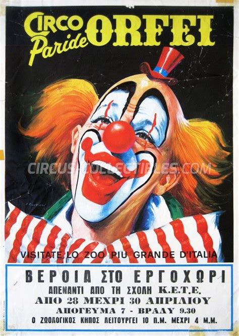 Circo Paride Orfei Private Collection Jovan Andric Circus Poster