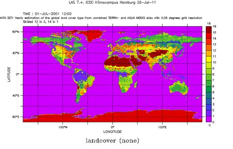 Land Surface Type From Modis Icdc Universität Hamburg