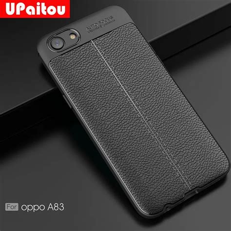 Upaitou Soft Tpu Case For Oppo A Back Case Leather Texture Silicone