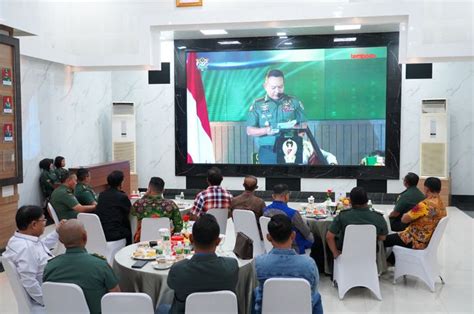 Kodam Ii Sriwjaya Gelar Nobar Puncak Kasad Award Pemberian