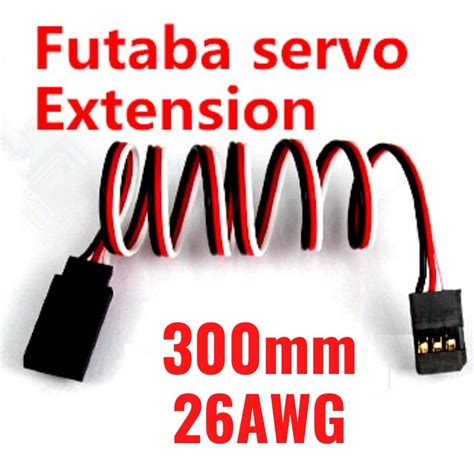 300mm Male To Female Futaba Servo Extension 26AWG FC007 RC HOPEZ