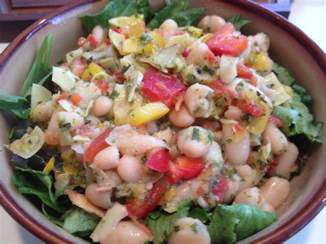 Tarragon And Garlic White Bean Salad With Artichoke Hearts Yogitrition