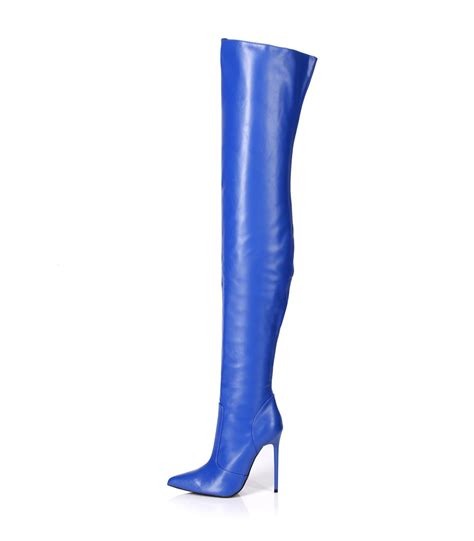 Overknee Stiefel Giaro Zazu Blau Online Kaufen