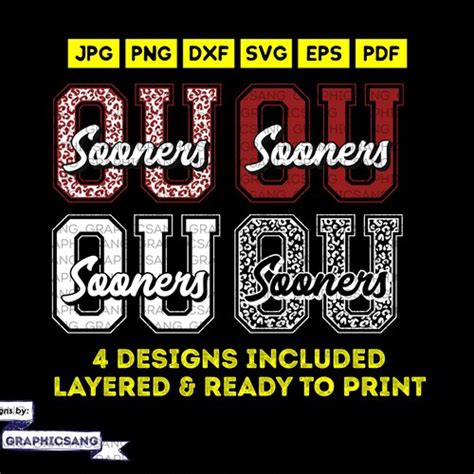 Ou Sooners Svg Png Pdf Eps Dfx  Sooners Svg Sooners Fan Etsy