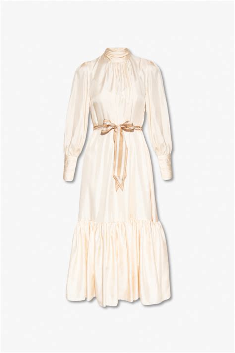 Cream Silk Dress Zimmermann Vitkac Gb