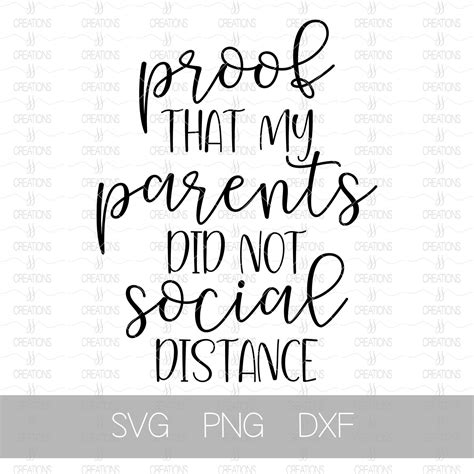 Proof My Parents Did Not Social Distance SVG Pregnancy - Etsy Canada