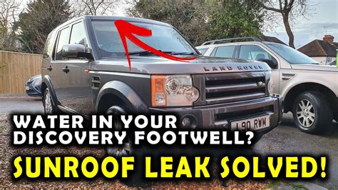 Discovery Lr Sunroof Drain Tube Cost Free Fix To Solve Wet