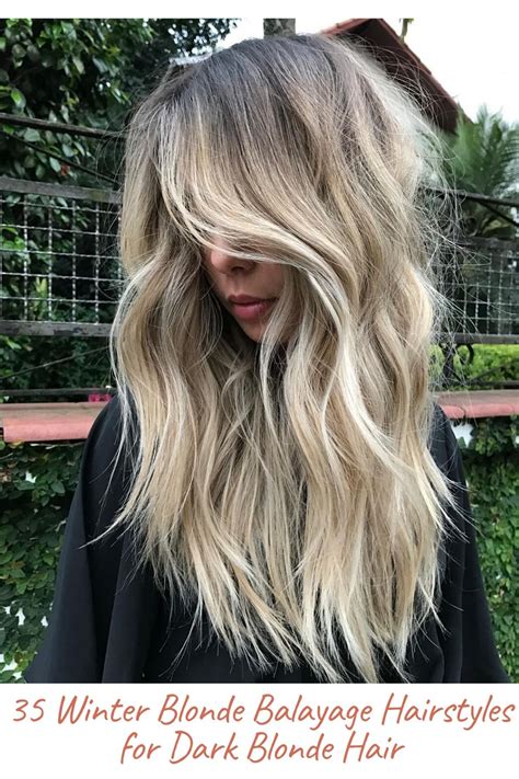 Winter Blonde Balayage Hairstyles For Dark Blonde Hair Pukrol Satwa