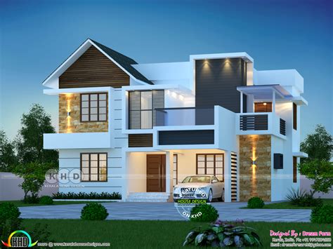 Kerala 4 Bed Room House Plans