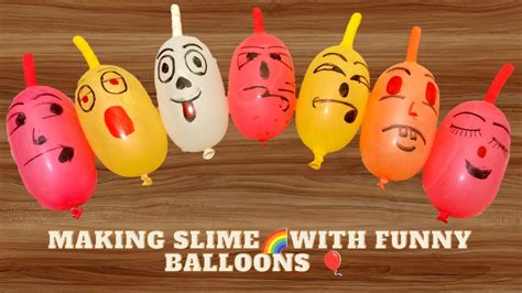 Making Slime🌈with Funny Balloons🎈 Satisfying Asmr Slime Video 31 Youtube