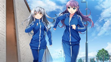 #451922 anime, exercise, anime girls, sportswear, running, sky | Mocah ...